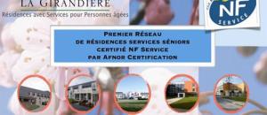  alt="La Girandière : Un réseau de résidences avec services pour Séniors certifié NF Service"